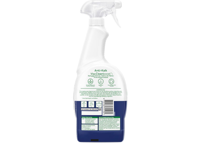 Засіб для прибирання Viss Anti-Kalk Cleanboost, 750 ml B09XBLZK33
