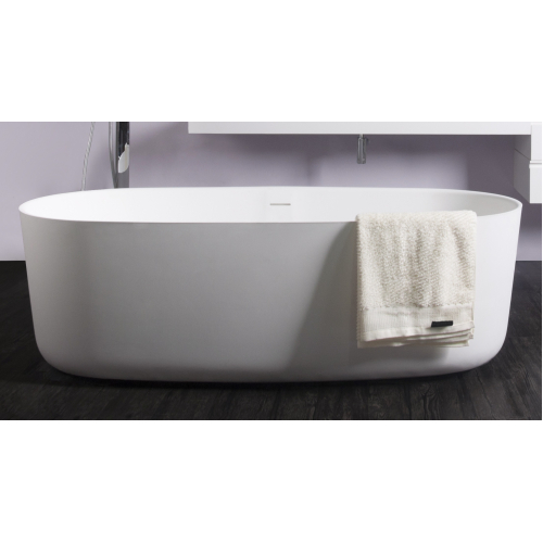 Ванна VOLLE окрема кам'яна Solid surface 1680*800*530 мм, 12-40-036