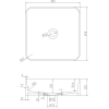  Раковина накладна кам'яна Solid surface, 13-40-210
