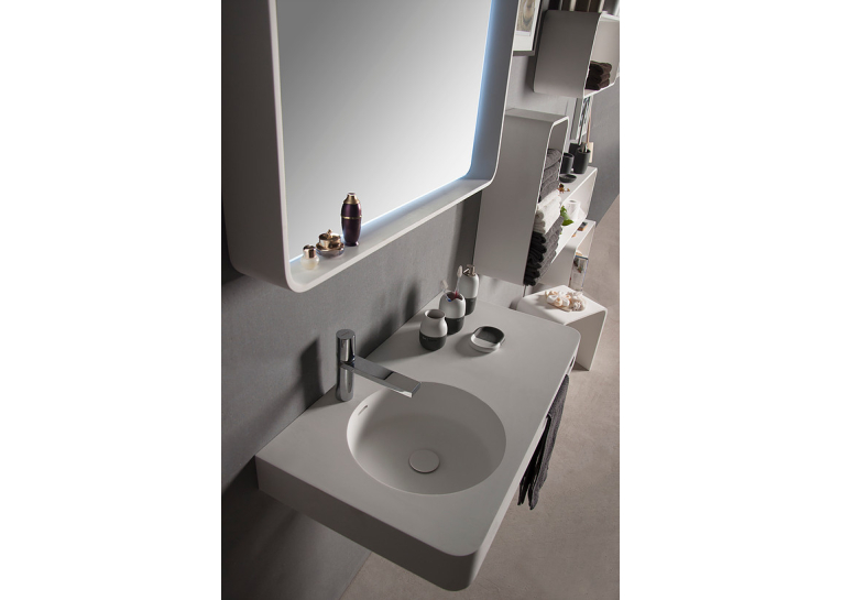  Раковина стільниця з рушником утримувачем VOLLE Solid surface, 13-40-742
