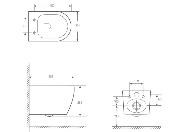  Унітаз підвісний Volle Solo 2.0 із сидінням slow-closing 1310.001000