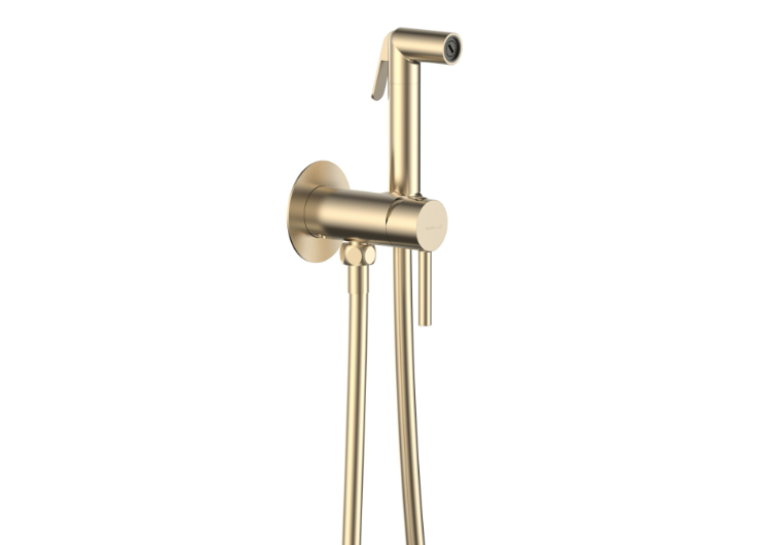  Комплект гігієнічного душу Volle SISTEMA H35 cepillado oro 1590.160315