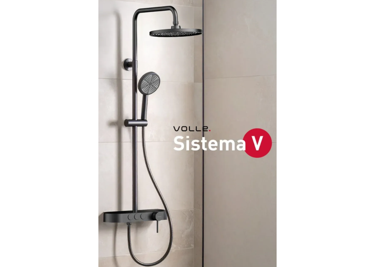 Душевая система Volle SISTEMA V, Серый 1593.090105