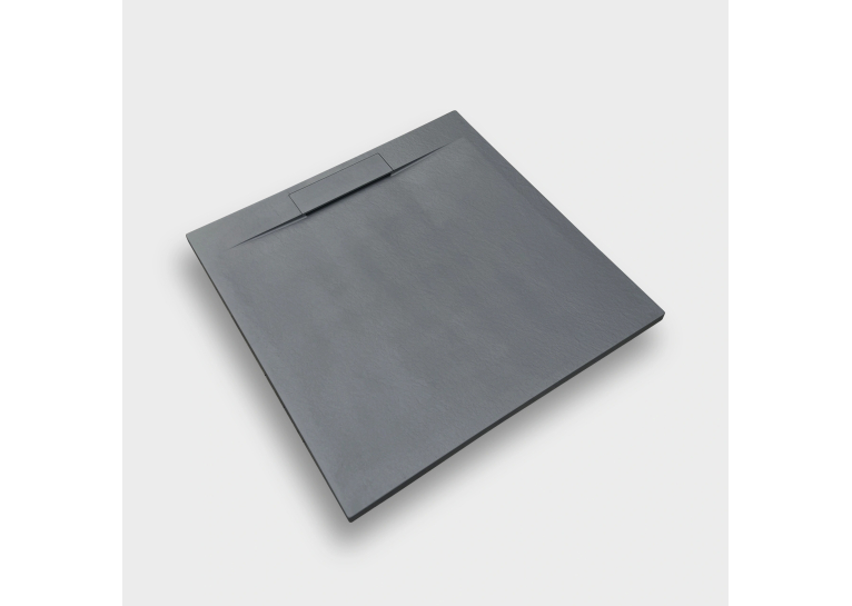Піддон Weston ES-H 80x120 см, штучний камінь, графіт, з сифоном і решіткою (59203)