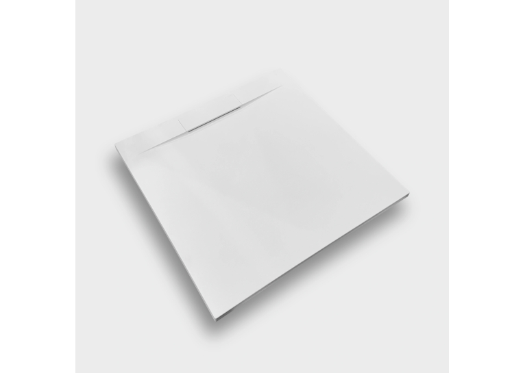 Піддон Weston ES-H 80x120 см, штучний камінь, холодний білий (Cold White), з сифоном і решіткою (68497)