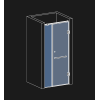 Душові двері Weston WD 2 Розпашні Хром 200x110 см