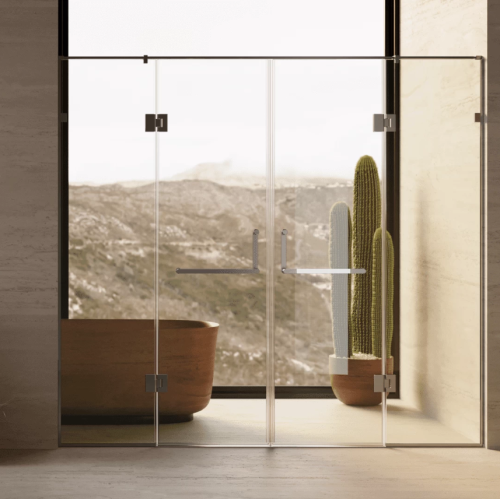 Душові двері Weston WD 5 Розпашні Хром 200x220 см
