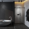 Душові двері Weston WDS 6 розсувні Чорний 200x140 см