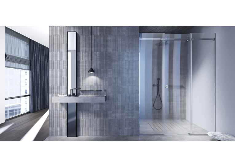 Душові двері Weston WDS 8 розсувні Хром 200x170 см