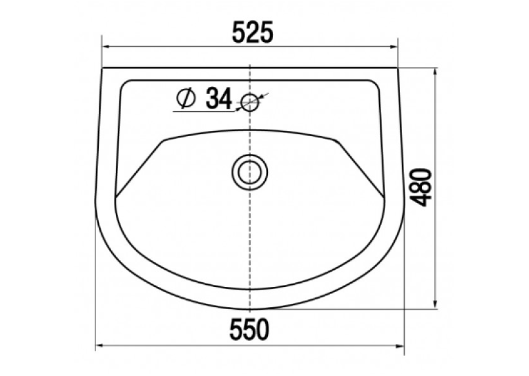 Меблева раковина Keramin СТИЛЬ 55 A0040574