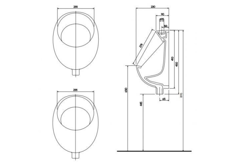 Пісуар Kolo NOVA TOP PICO K2601100U