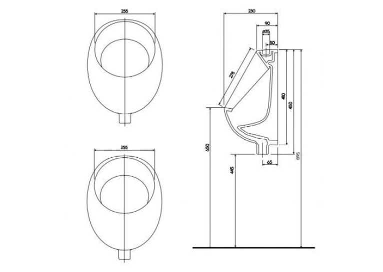 Пісуар Kolo NOVA TOP PICO K2601100U