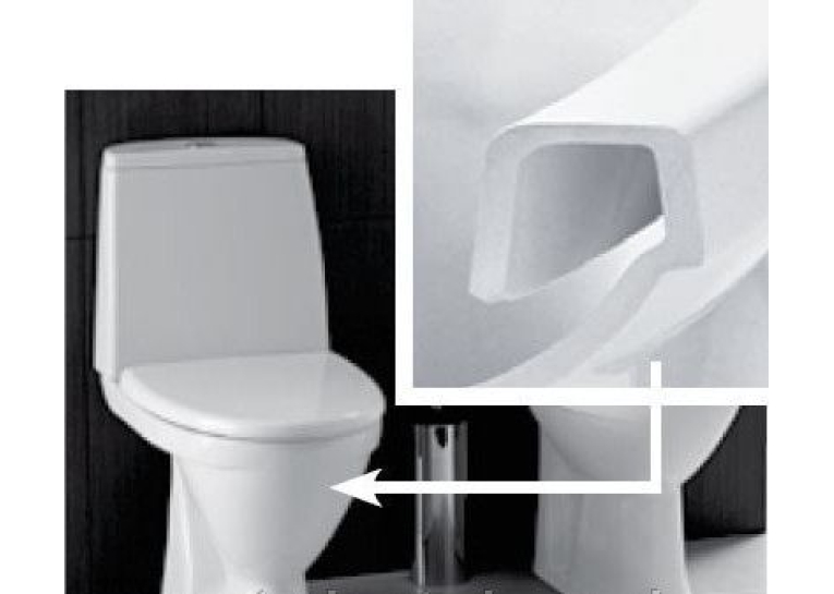 Унітаз-компакт RUNA із сидінням Duroplast, soft-close (горизонтальний випуск), UA