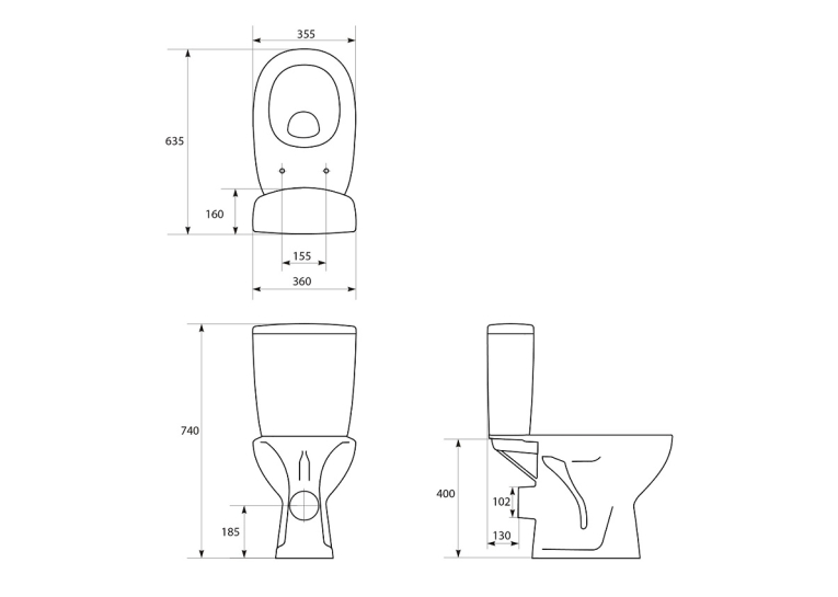  Унітаз-компакт Cersanit Arteco 011 K667-056