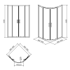  Душова кабіна Cersanit Basic 90x90 (S158-005)