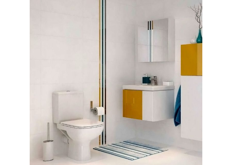  Сидіння для унітазу Cersanit COLOUR антибактеріальне Duroplast, біле K98-0091