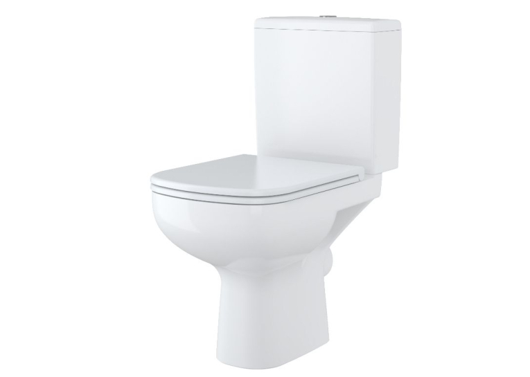 Сиденье для унитаза Cersanit COLOUR антибактериальное Duroplast, soft-close, белое K98-0092