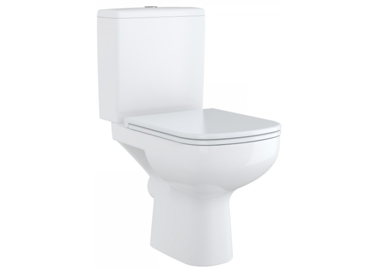 Унітаз-компакт Cersanit Colour Clean On 011, 3/5 Л, + СИДІННЯ DUROPLAST, SOFT-CLOSE БІЛЕ K103-028