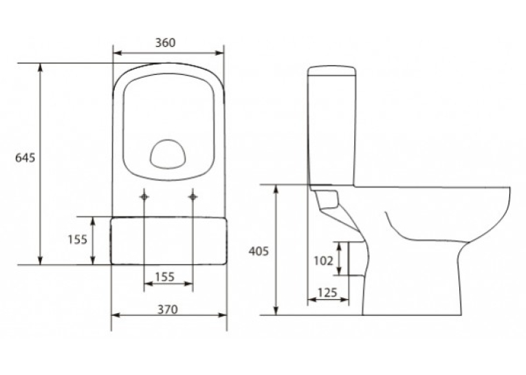  Унітаз-компакт Cersanit Colour Clean On 011, 3/5 Л, + СИДІННЯ DUROPLAST, SOFT-CLOSE БІЛЕ K103-028
