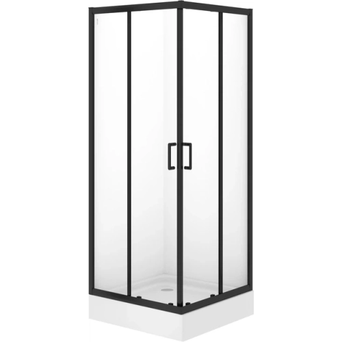 Квадратная душевая кабина Cersanit BRASCO 80x80x190 + Поддон 80x80x16 + панель (S168-007+S204-011)