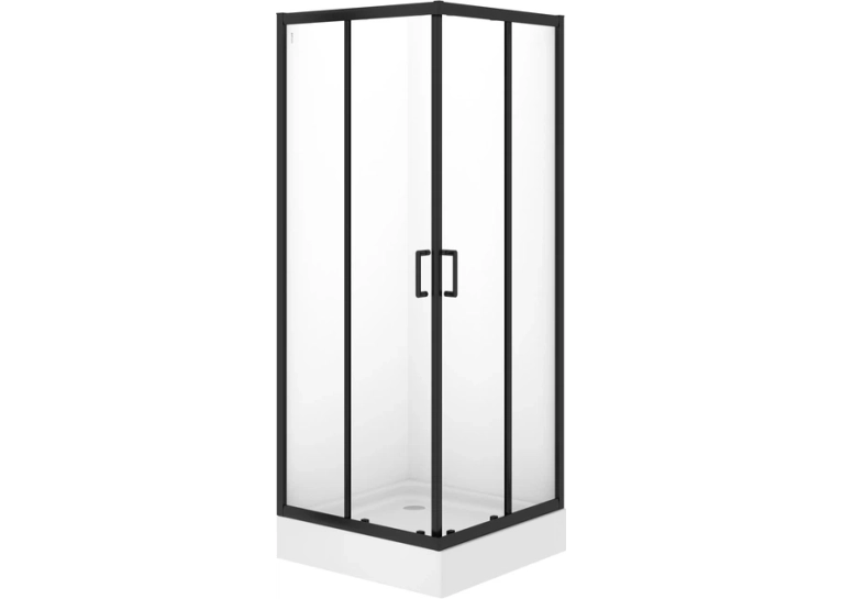 Квадратная душевая кабина Cersanit BRASCO 80x80x190 + Поддон 80x80x16 + панель (S168-007+S204-011)