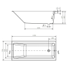  Ванна Cersanit CREA 170x75 (S301-226) + ніжки (Тип 1)