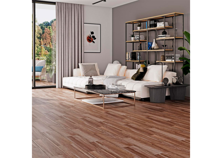 Плитка керамогранітна Cersanit FLAXWOOD BROWN 18.5x59.8x8 386102