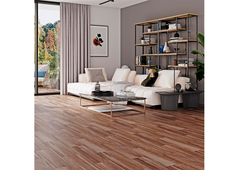 Плитка керамогранітна Cersanit FLAXWOOD BROWN 18.5x59.8x8 386102
