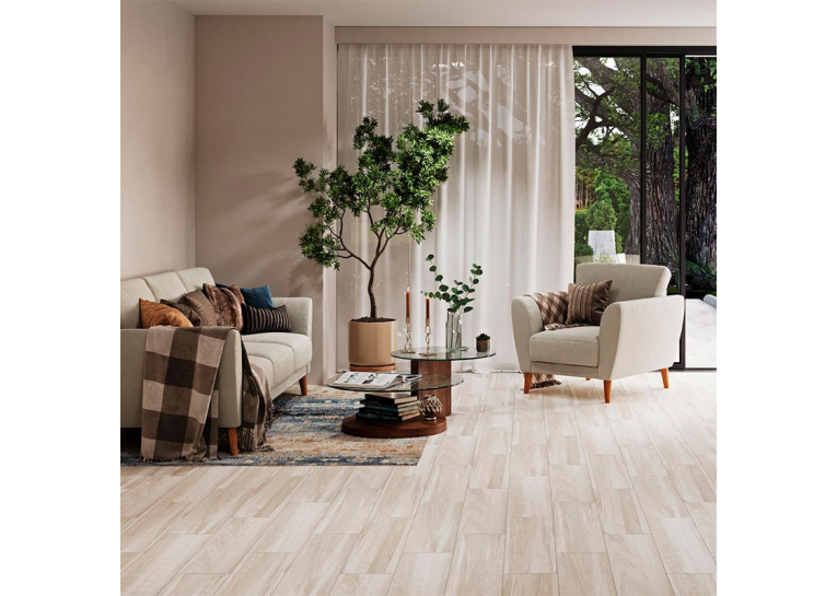 Плитка керамогранітна Cersanit FLAXWOOD LIGHT GREY 18.5x59.8x8 386103