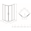  Душова кабіна Cersanit Basic 90x90 (S158-005)