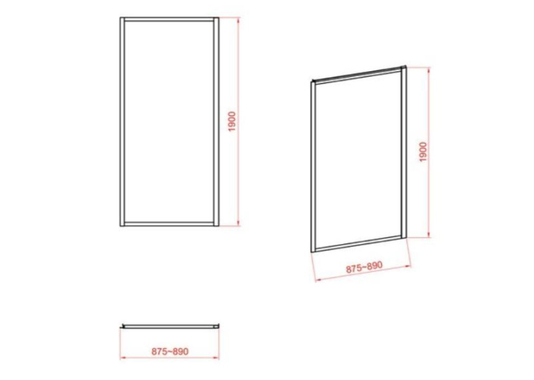 Душова стінка CERSANIT ZIP S154-008