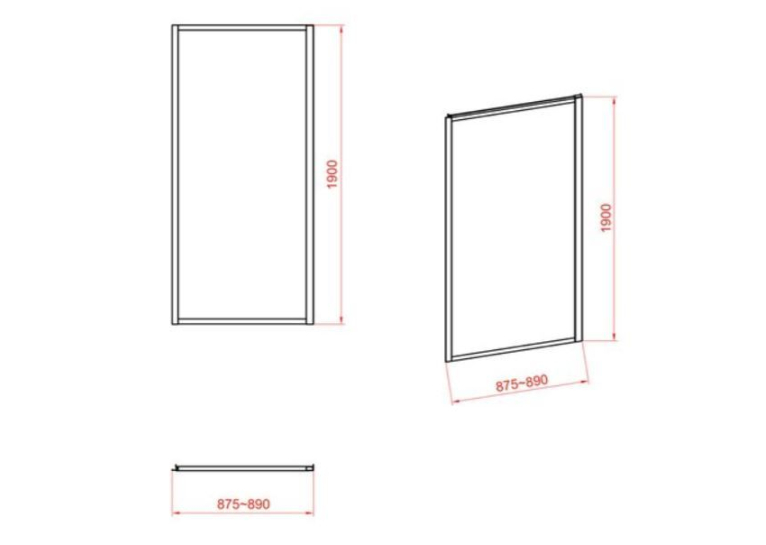  Душова стінка CERSANIT ZIP S154-008