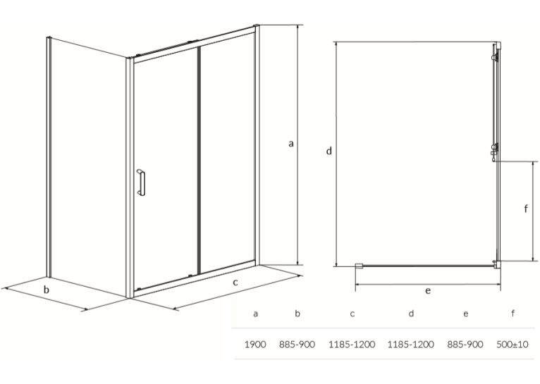 Душова кабіна Cersanit ZIP 120x90 (S154-004)