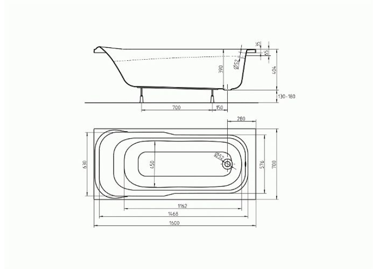  Ванна акрилова KOLO SENSA 170 XWP357000N