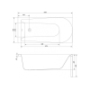 ᐉВанна Cersanit FLAVIA 150 x 70 прямоугольная S301-105