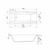 Ванна Cersanit VIRGO 180 x 80 прямоугольная AZBR1000463350