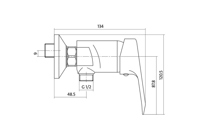 Смеситель для душа Cersanit AMET S951-027