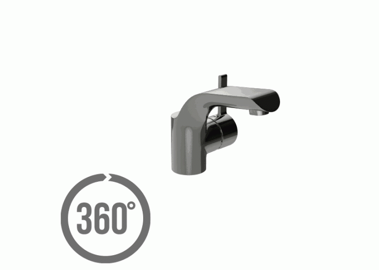 Змішувач Luvio для раковини з гідрозатвором клік-клак хром S951-142