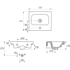  Меблевий умивальник Cersanit MODUO 50 (CCWF1007762074)