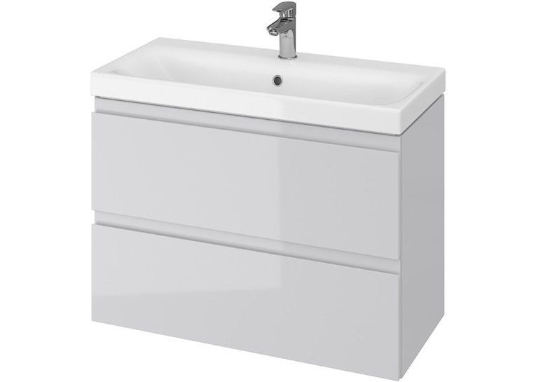 Тумба подвесная Cersanit с умывальником B15 MODUO SLIM 80 (S801-224) серая