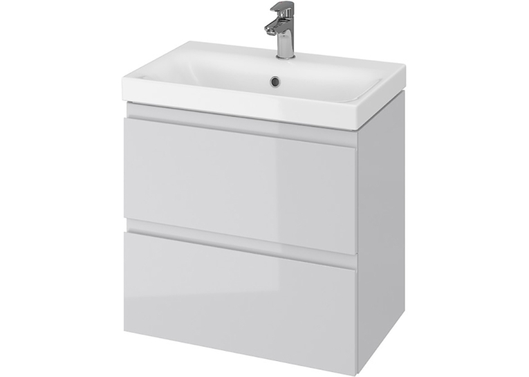 Тумба подвесная Cersanit с умывальником B05 MODUO SLIM 60 (S801-226) серая