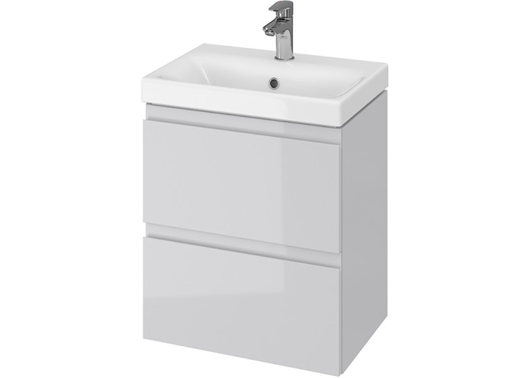  Тумба підвісна Cersanit з умивальником B03 MODUO SLIM 50 (S801-228) сіра