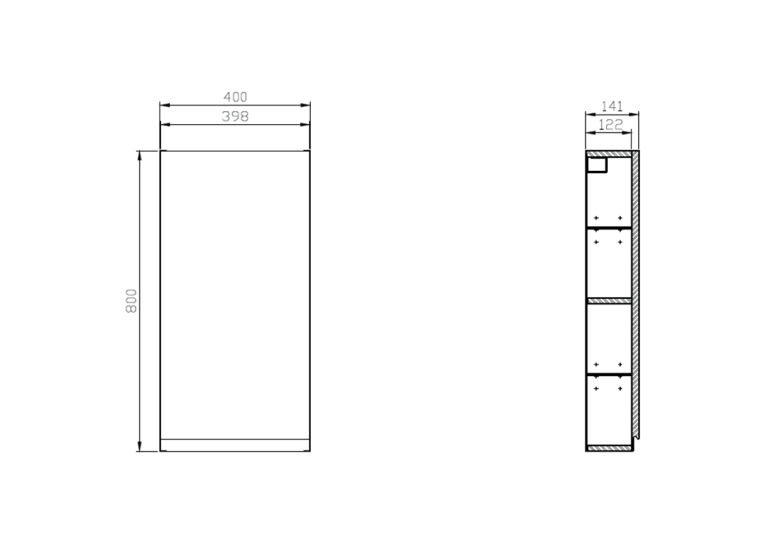  Пенал Cersanit MODUO 40 (S929-020) білий