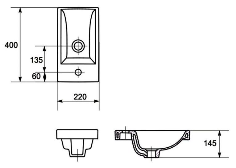  Меблева раковина Cersanit COMO 40 UN503-0192-PT/K32-001